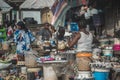 Scene of life in the market of nkoletong in Yaounde, Cameroon