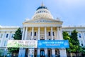 Scene from the March for Science 2018 taking place in Sacramento, California