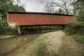 Scene of Melcher Covered Bridge in Indiana, United States