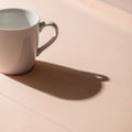 The scene is minimalistic, emphasizing the soft interplay of light and shadow Royalty Free Stock Photo