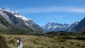 A Scene in Mount Cook National Park, Hooker Valley Track, South Island, New Zealand