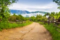 The scene on the mountain villages of the Bucegi Mountains