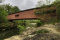 Scene of Narrows Covered Bridge in Indiana, United States Royalty Free Stock Photo