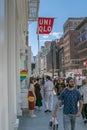 The scene near Uniqlo store in SoHo Royalty Free Stock Photo