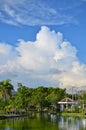 Scene of Nong Chok public park in the midday