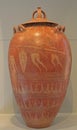 `White-on-Red` Ware pithos with Lid