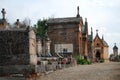 Scene at an old cemetery