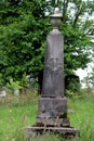 Scene of old, historic headstones and monuments on grounds of historic Albany Rural Cemetery, Albany County, New York, 2020