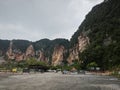 Scene outdoor recreational park for tourist attraction of the limestone hills landscape