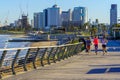 Scene of the promenade, Tel-Aviv-Yafo Royalty Free Stock Photo