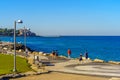 Scene of the promenade, Tel-Aviv-Yafo Royalty Free Stock Photo