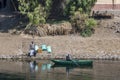 A scene from the River Nile near Edfu in Egypt.