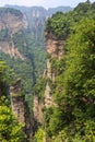 scene of rock mountain in Zhangjiajie National Forest Park,Hunan, China Royalty Free Stock Photo