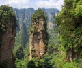 scene of rock mountain in Zhangjiajie National Forest Park,Hunan, China Royalty Free Stock Photo