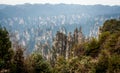 Scene of rock mountain in Zhangjiajie National Forest Park,Hunan Royalty Free Stock Photo