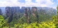 scene of rock mountain in Zhangjiajie National Forest Park,Hunan, China Royalty Free Stock Photo