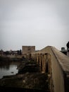 an old roman bridge over Guadalquivir river