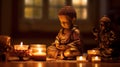 The Serene Glow of a Child Buddha