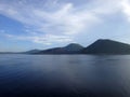 Scene of Simpson Harbour and Rabaul Royalty Free Stock Photo