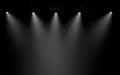 Scene, stage light with colored spotlights Royalty Free Stock Photo