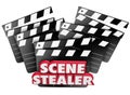 Scene Stealer Red 3d Words Movie Clappers Great Performance Royalty Free Stock Photo