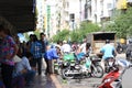 Scene at street near Ben Thanh Market in Saigon, Vietnam