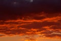 Colorful sky shortly after sunset Royalty Free Stock Photo