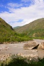 Scene at Sutlej river. Longest of the five tributaries of the Indus River Royalty Free Stock Photo