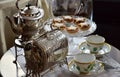 Scene of the tableware on the table Royalty Free Stock Photo