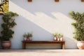 Afternoon Glow on a Spanish Courtyard