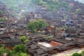 The scene of Xijiang Miao minority village Royalty Free Stock Photo