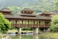 The scene of Xijiang Miao minority village Royalty Free Stock Photo