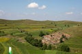 Scenery along the grassland and sky road in Zhangbei County, China Royalty Free Stock Photo