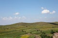 Scenery along the grassland and sky road in Zhangbei County, China Royalty Free Stock Photo