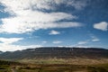 The scenery along the Iceland Route 1, the coast and the mountains