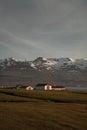 The scenery along the Iceland Route 1, the coast and the mountains