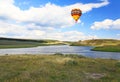 The scenery along the Yellowstone River Royalty Free Stock Photo