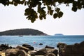 Scenery at the Ao Sane beach at Phuket, Thailand