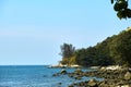 Scenery at the Ao Sane beach at Phuket, Thailand