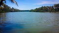 Scenery of Ashtamudi lake in Kerala. Kerala Backwaters Royalty Free Stock Photo