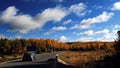 The scenery in autumn in Inner Mongolia Royalty Free Stock Photo