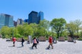 Scenery of Battery park in lower Manhattan, NYC