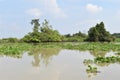 Scenery of the beautiful landscape at Saigon River in Ho Chi Minh City, Vietnam, Asia Royalty Free Stock Photo