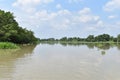 Scenery of the beautiful landscape at Saigon River in Ho Chi Minh City, Vietnam, Asia Royalty Free Stock Photo