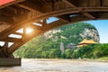 Scenery on both sides of the Liujiang River in Liuzhou, Guangxi, China