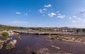 Scenery of a bridge over the Hassayampa River in Wickenburg, Arizona, the USA