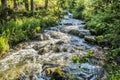 Scenery of brook in High Tatras mountains, Slovakia