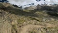 Hiking path and peaks in Wallis, shot near Blauherd ZBAG