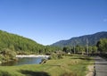 Scenery from Central Bhutan at Jakar, Bumthang