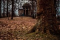 Scenery of a chapel on top of a hill Royalty Free Stock Photo